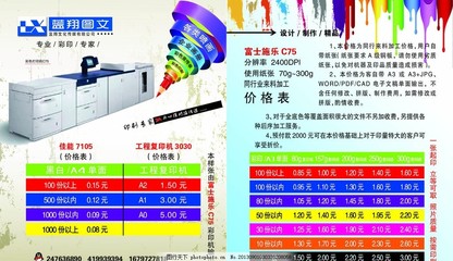 彩印價(jià)格表設(shè)計(jì)指南 從清晰到高效